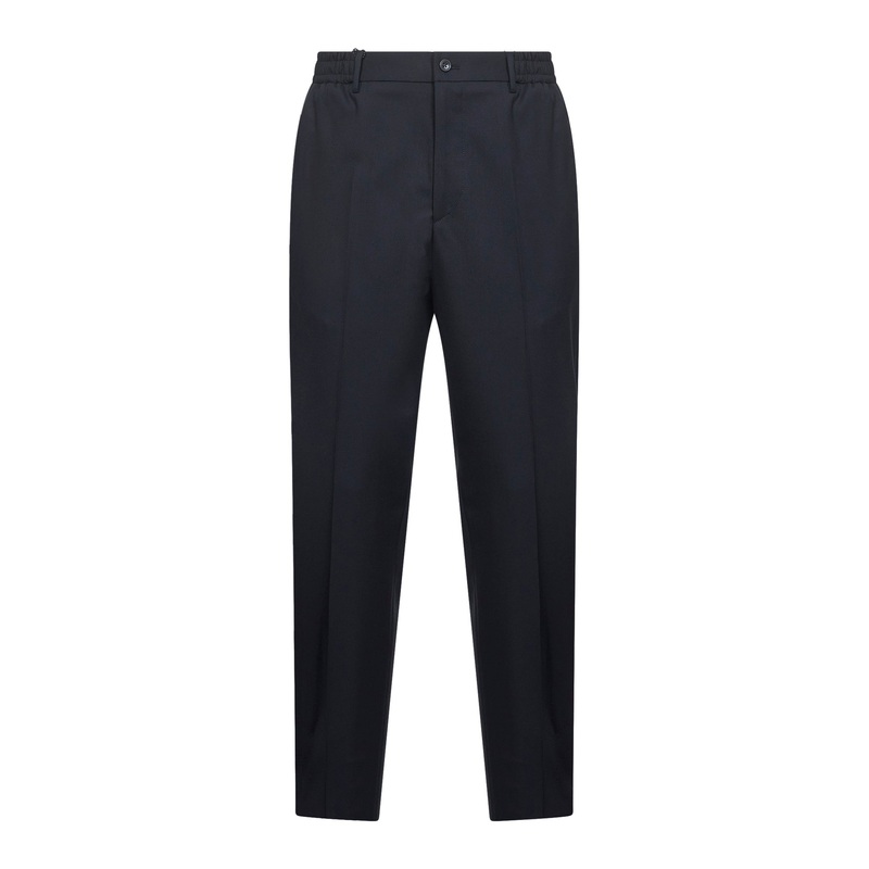 Blue stretch virgin wool blend Garcon trousers