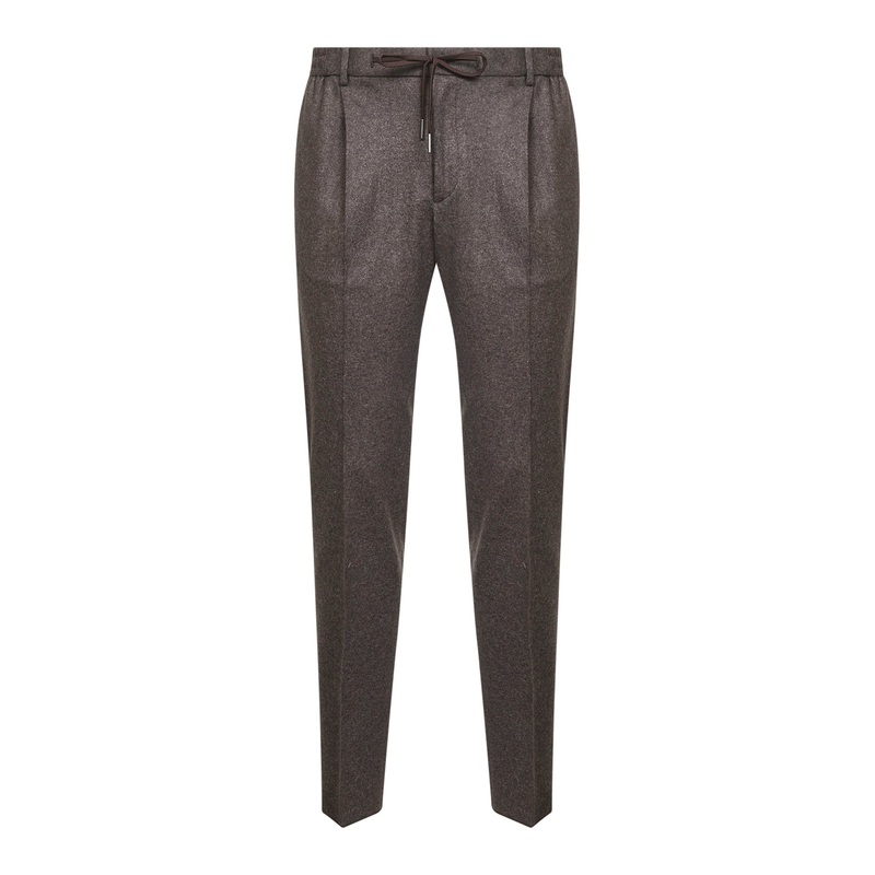 Brown wool blend Newman trousers