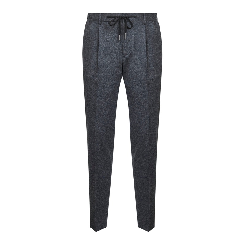 Grey wool blend Newman trousers