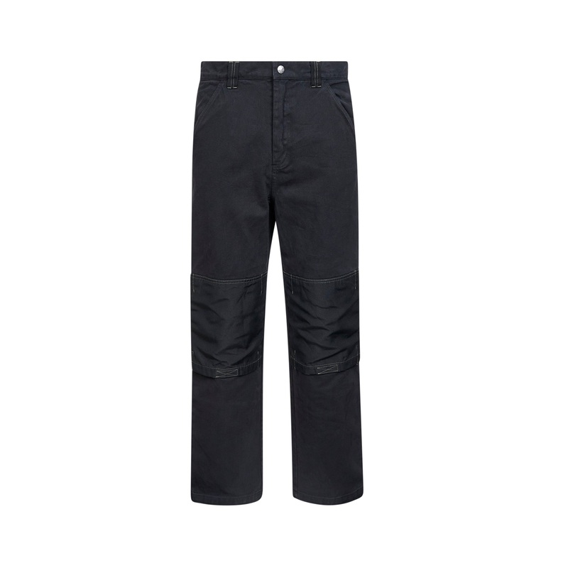 Black cotton denim Workwear jeans