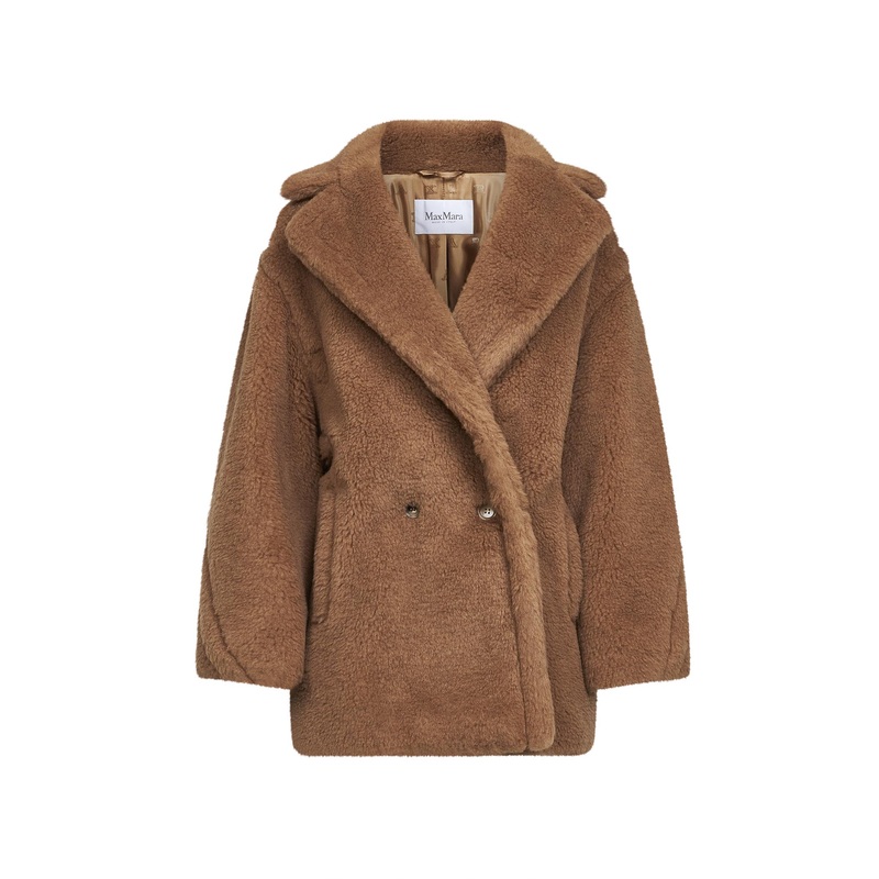 Camel DRAMA short Teddy Bear Icon Coat