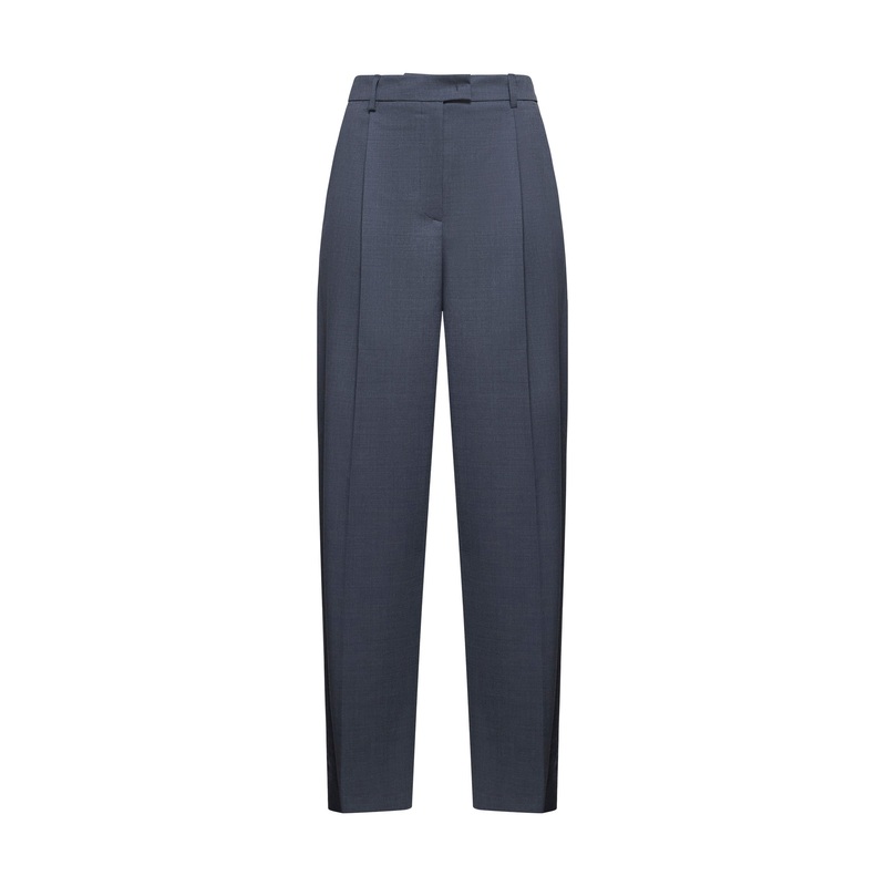 Grey gabardine Pulsa trousers|44|46