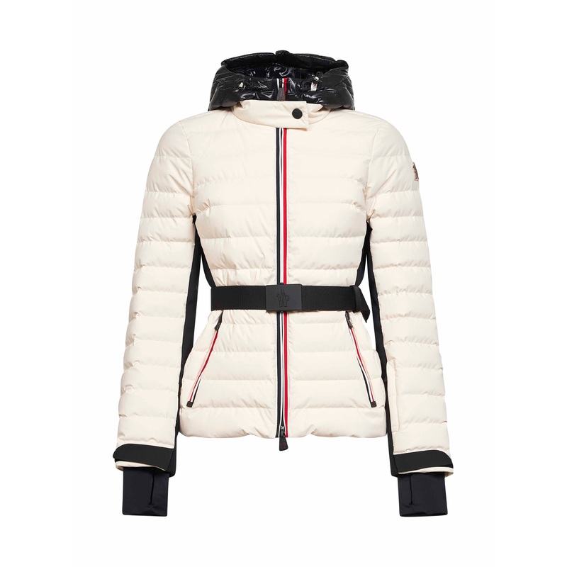 White Bruche hooded ski jacket