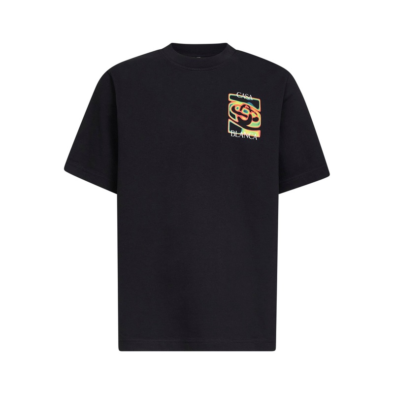 Black Heat Map Logo T-shirt|S|M|L|XL|XXL