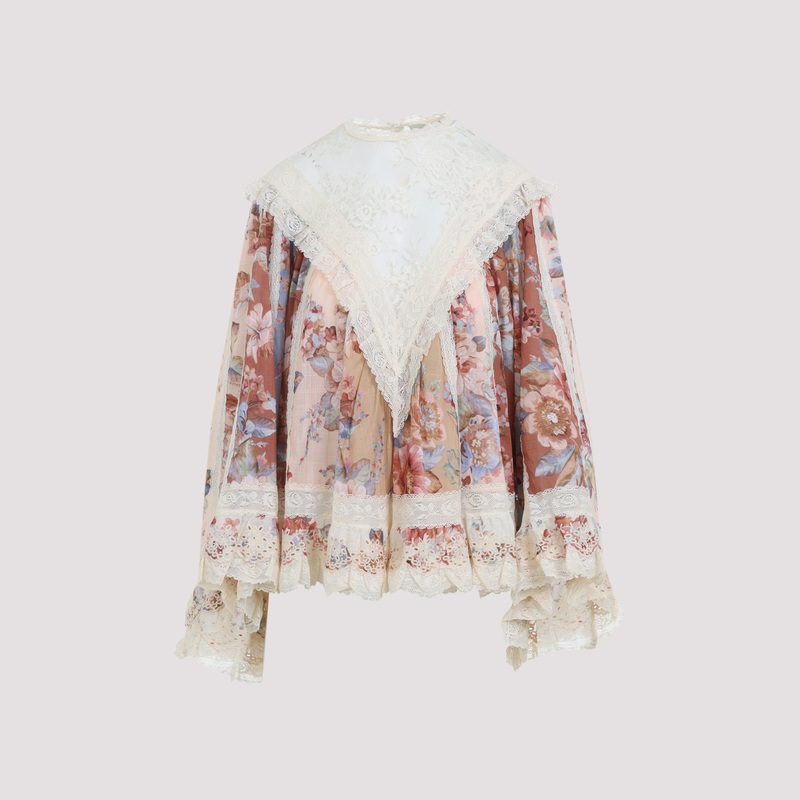 AWAKEN LACE TRIM BLOUSE|MULTICOLOUR|1|3|2