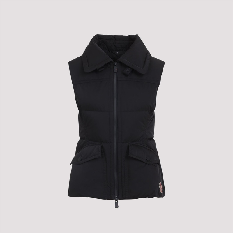 BLACK HALLAINE POLYESTER VEST|BLACK|2|0|1|3