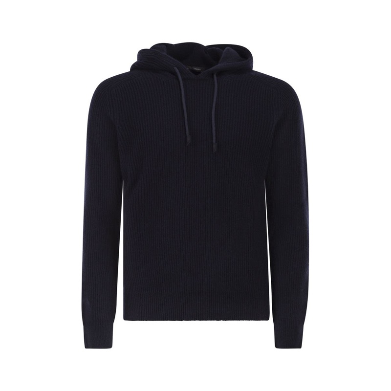 HUNTER – RIBBED JUMPER WITH HOOD