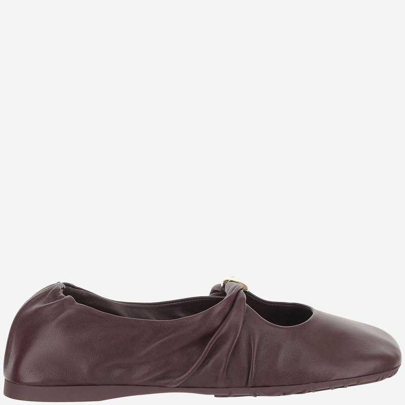 Pebble Soft Leather Ballet Flats