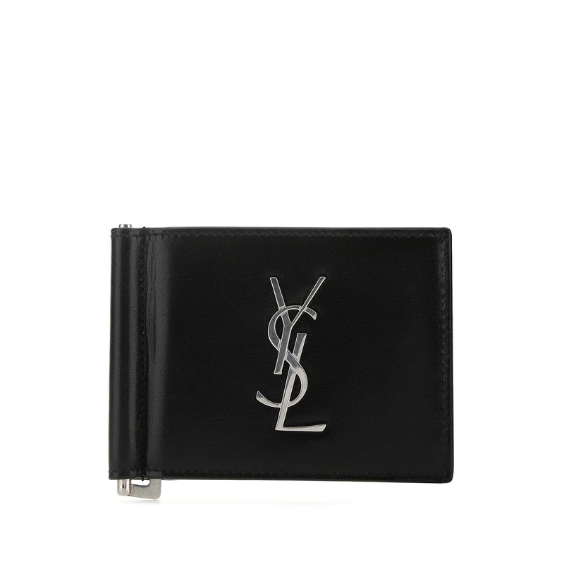 BLACK LEATHER CARD HOLDER|BLACK|TU