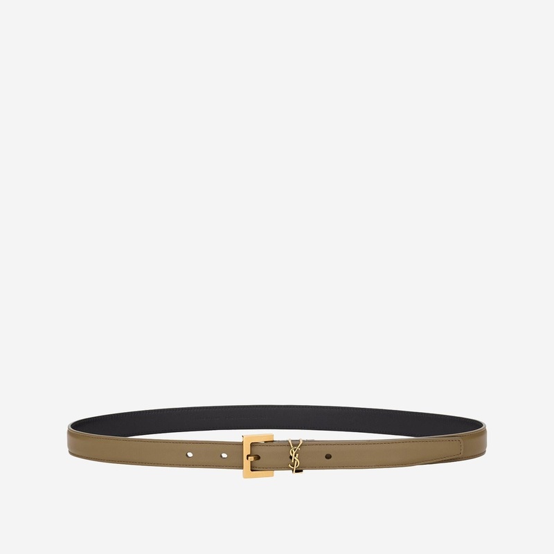 Calfskin Belt with Metal Details
