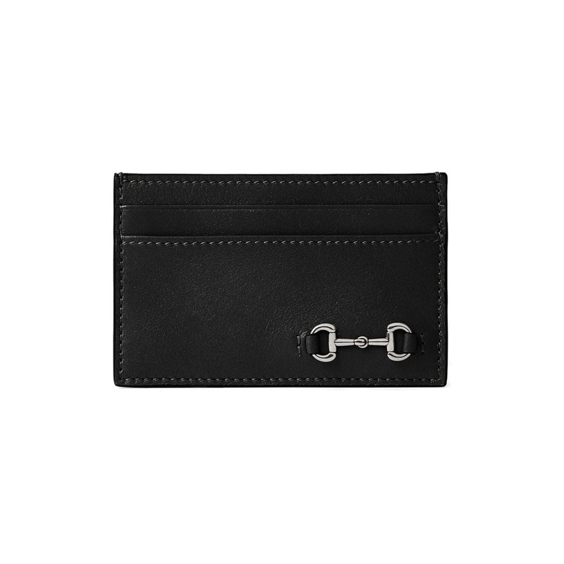 LEATHER CARD HOLDER|BLACK|UNI