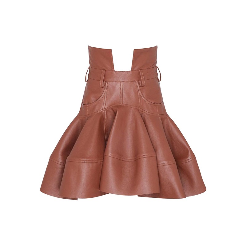 LEATHER MINI BAG|LEATHER BROWN|0|1