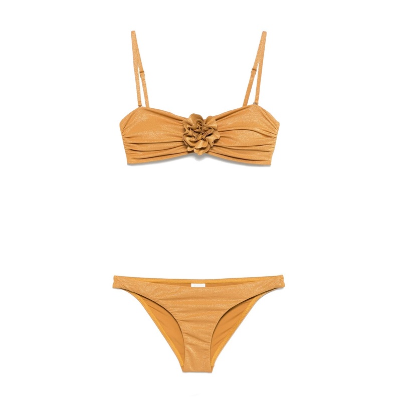 LUCKY FLOWER BIKINI SWIMSUIT|GOLD|3|2|1