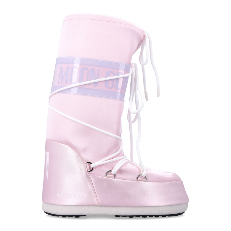 MOON BOOT ICON ROSE PEARLY KNEE-HIGH BOOTS
