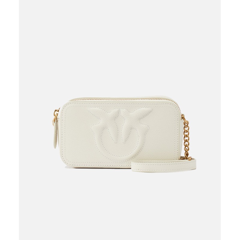 PINKO Small shoulder bag with embossed Love Birds logo