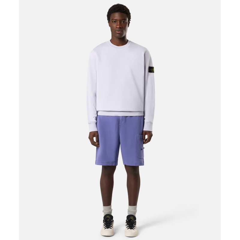 STONE ISLAND ORGANIC COTTON FLEECE crewneck sweatshirt