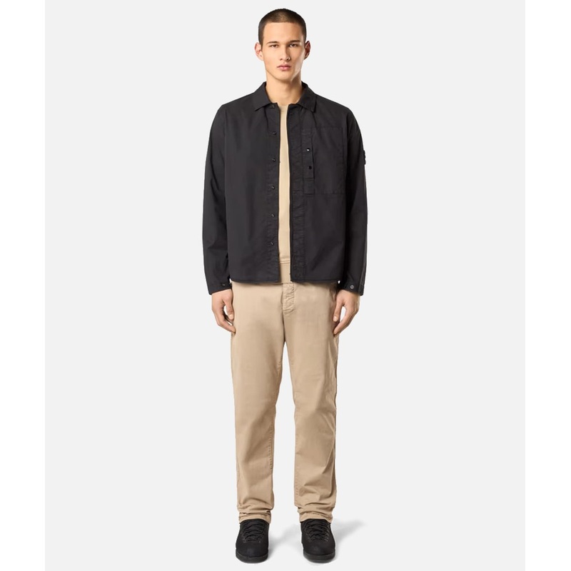 STONE ISLAND Overshirt Supima Cotton Twill Stretch-Tc