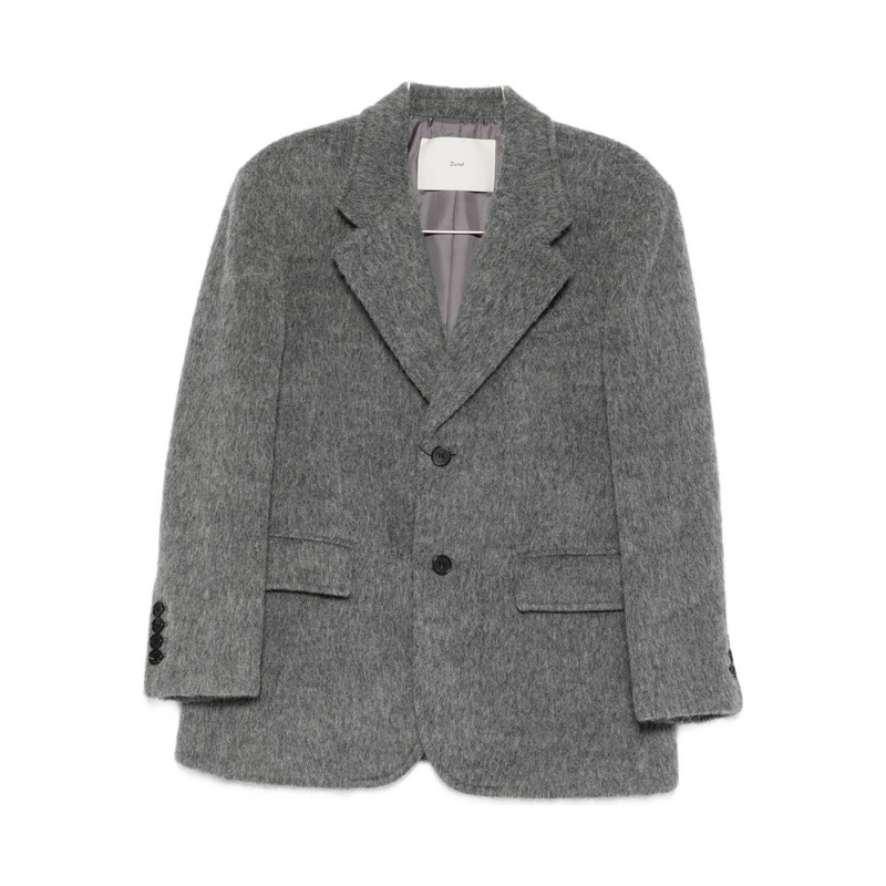 WOOL BLEND SINGLE-BREASTED BLAZER JACKET