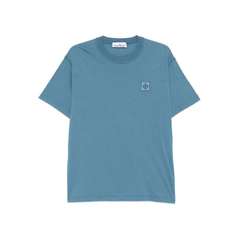 Blue Cotton Crew Neck T-Shirt|Blue|S|XL|XXL