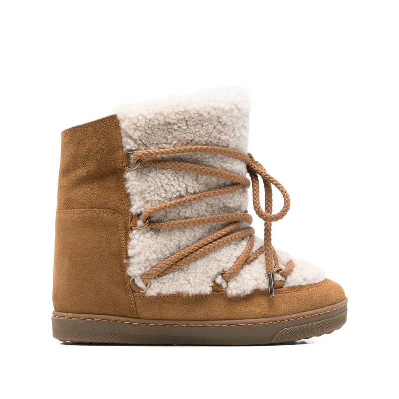 Nowles Shearling Boots|Brown|40