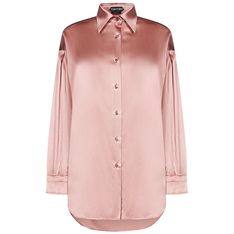 Pink Silk Shirt|Pink|44