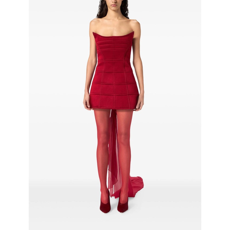 Blumarine Red Strapless Dress|Red|42