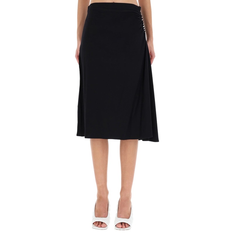 DRAPED HEVIRA SKIRT|BLACK|XS|S|M