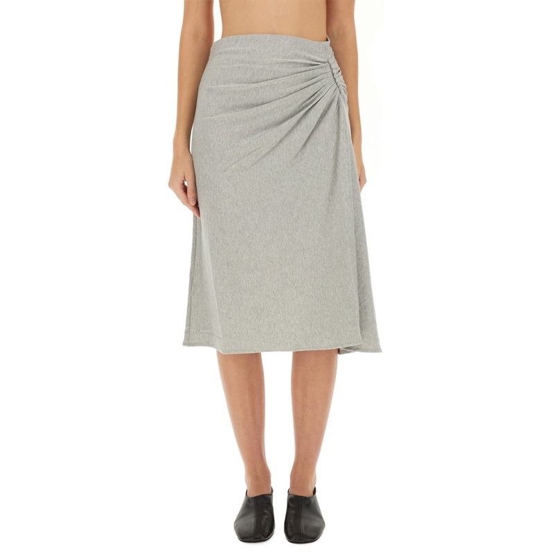 DRAPED HEVIRA SKIRT|GREY|XS|S|M