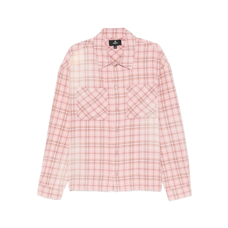 Pink/White Cotton Shirt|Pink/White|S|XL