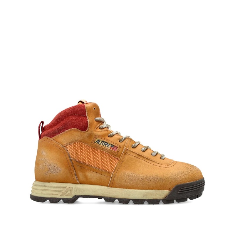 ALGA MID WORN-OUT EFFECT SUEDE SNEAKERS