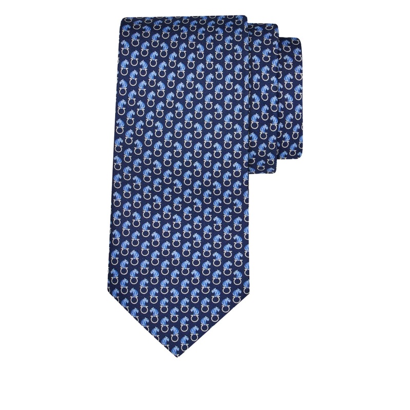 Ferragamo Deep Blue Tie|Deep Blue|One Size