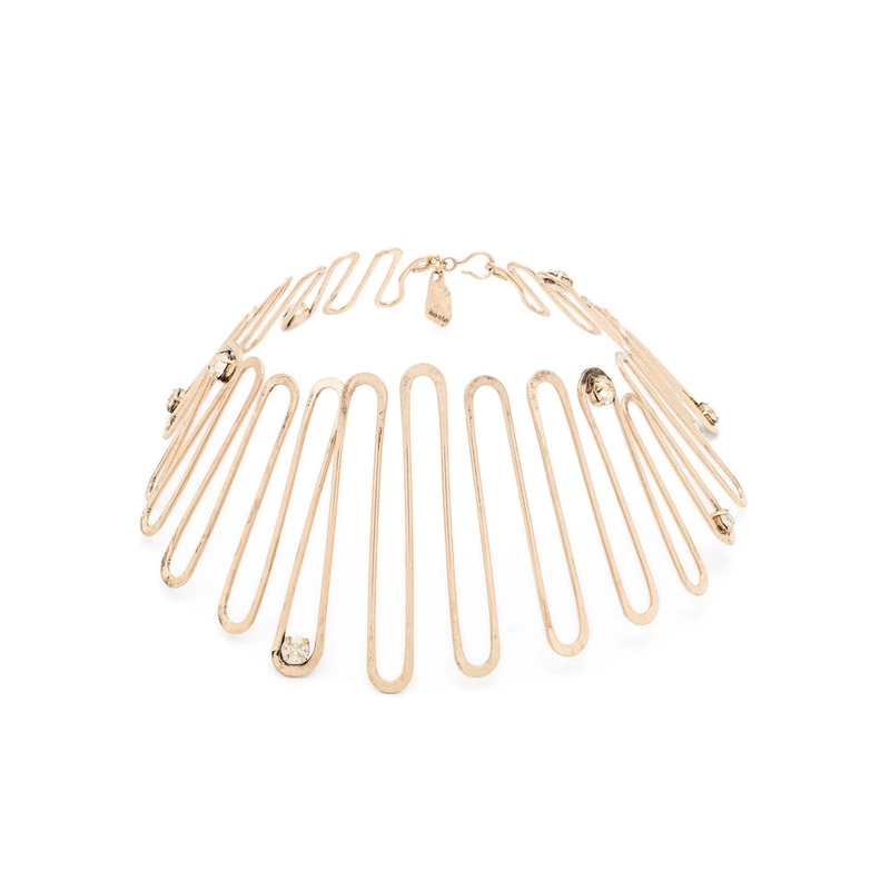 Max Mara Gold-Tone Choker Necklace