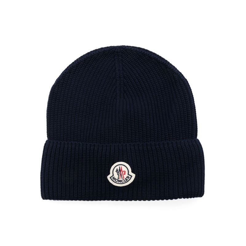 Moncler Navy Blue Hat|Navy Blue|One Size