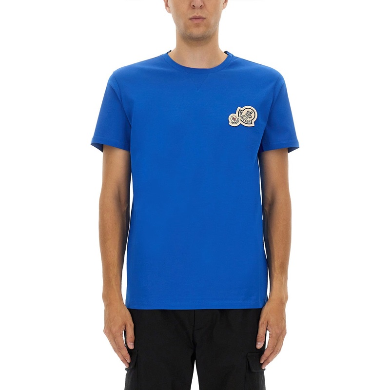 TSHIRT WITH LOGO|BLUE|M|L|XL|XXL