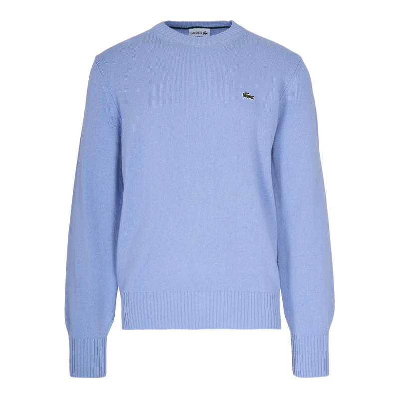 WOOL CREW NECK SWEATER|BLUE|5|6|3|4