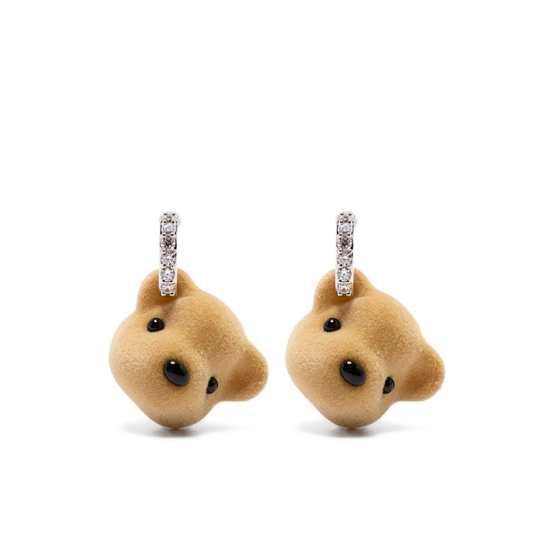 Yvmin Crystal Embellished Hoop Earrings