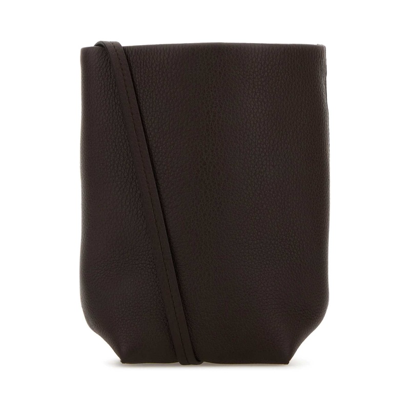 DARK BROWN LEATHER N/S PARK CROSSBODY BAG