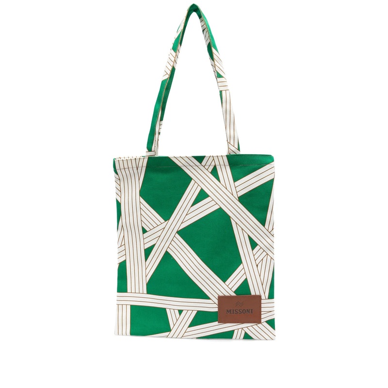 Missoni Home Tote Bag|White/Green|One Size