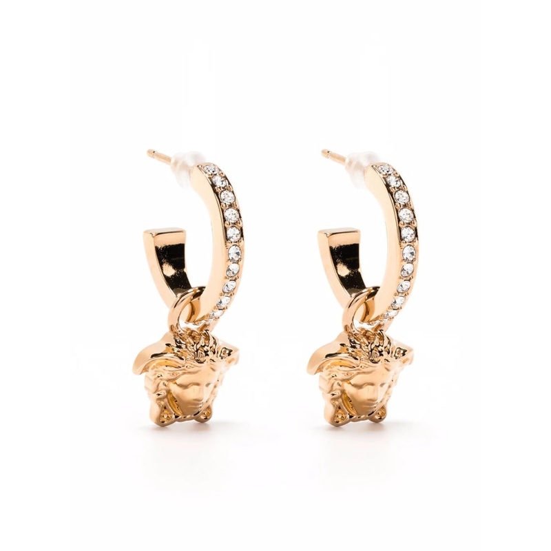 Versace Gold Medusa Hoop Earrings