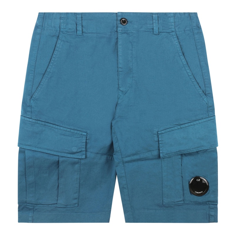 INK BLUE COTTON BLEND SHORTS|INK BLUE|12A|10A