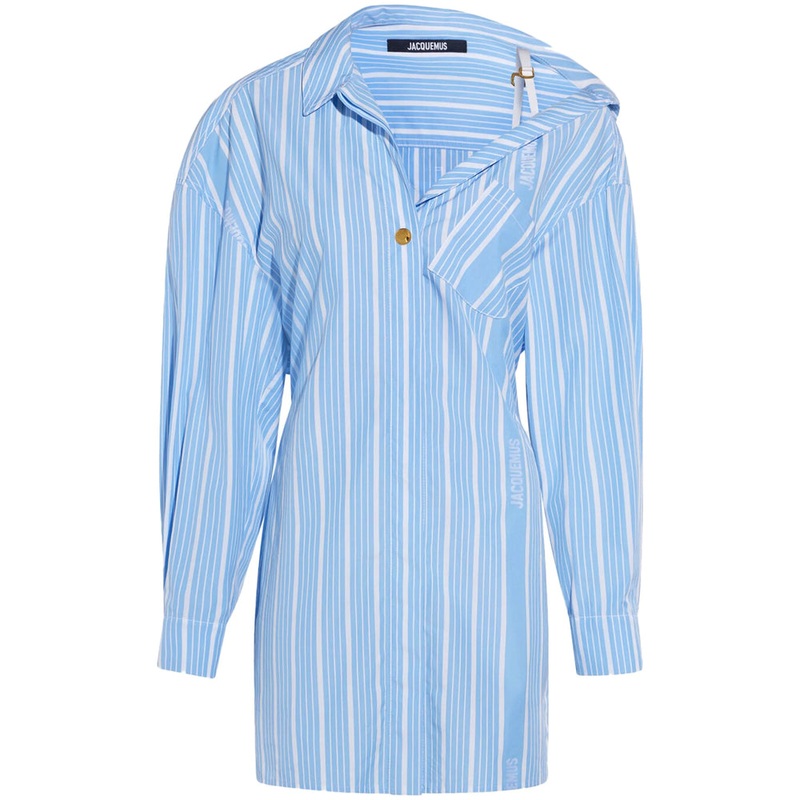 Jacquemus Blue Cotton Dress|Blue|34