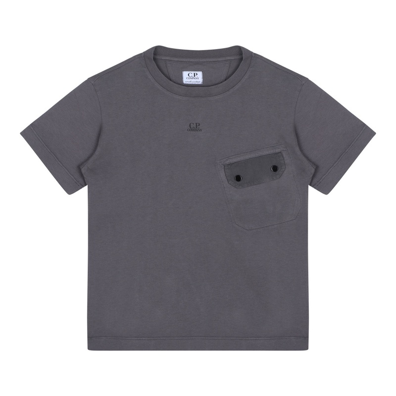 ANTHRACITE GREY COTTON T-SHIRT