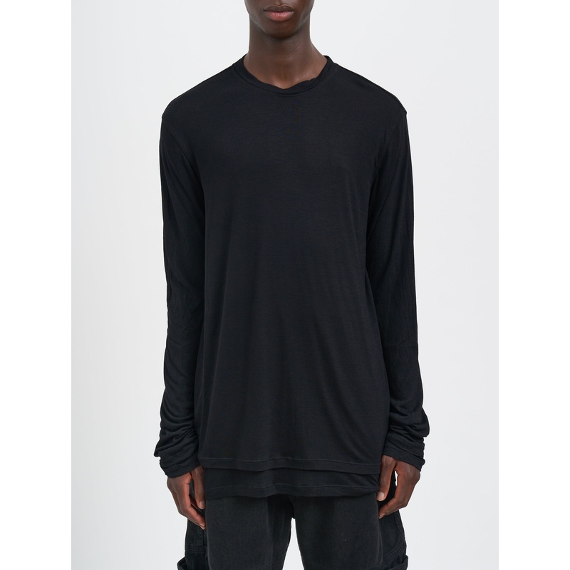 BAMBOO CREW NECK SWEATER|BLACK|M|L|XL