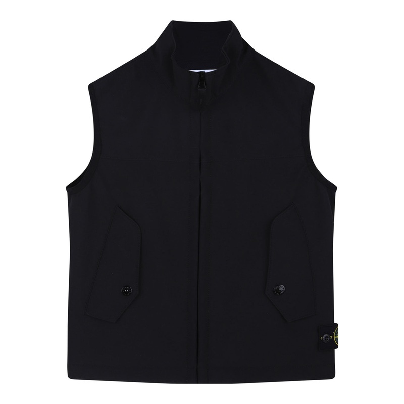 BLACK POLYESTER JACKET|BLACK|8A