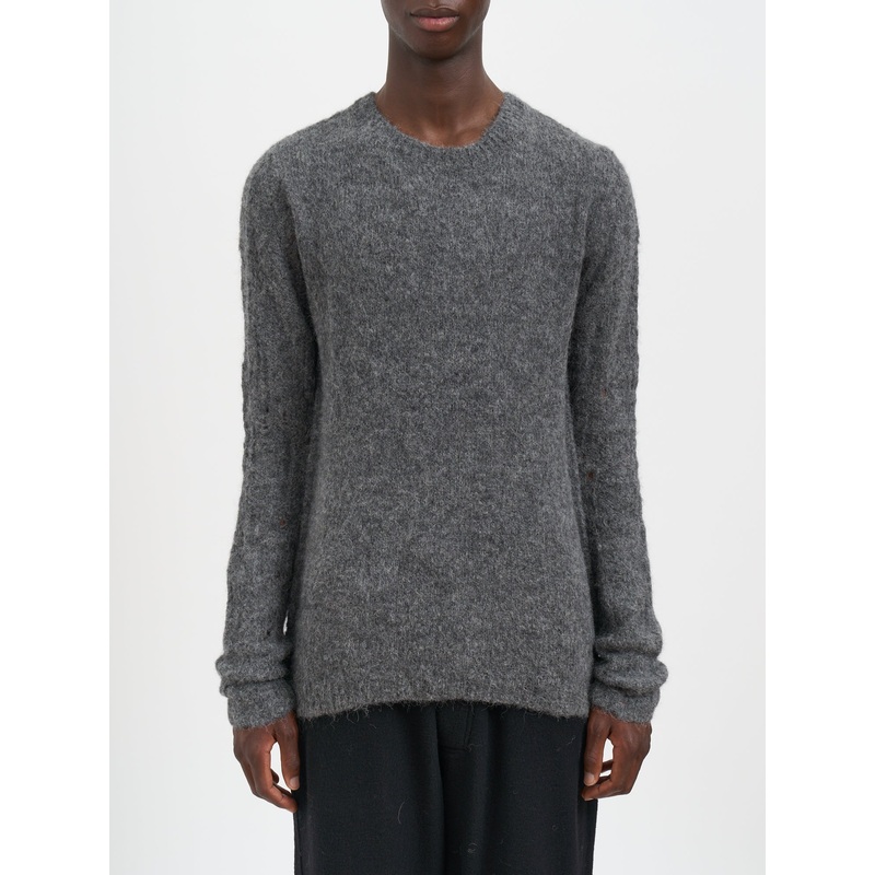 CREW NECK ALPACA SWEATER|GREY|S|M|L