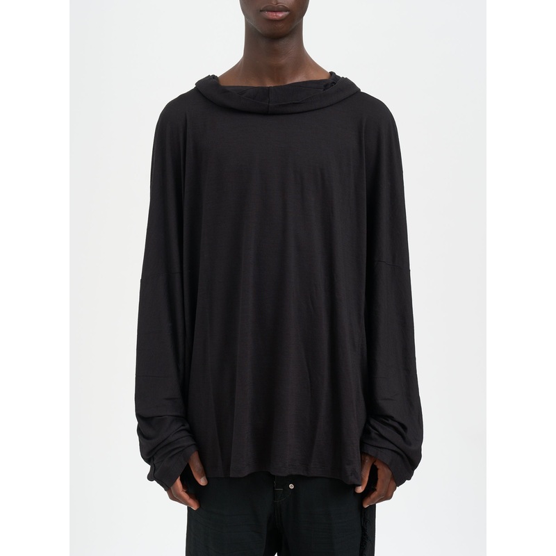 HOODED TUNIC BLACK|BLACK|UNICA