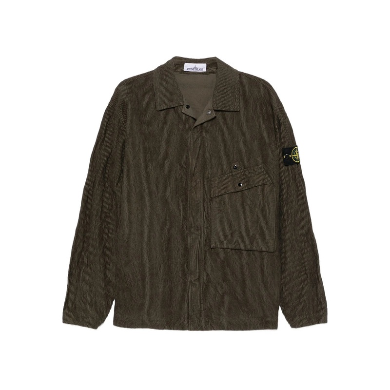 Stone Island Corduroy Shirt|Green|L