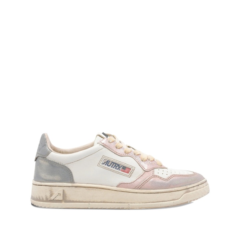 Autry Sneakers in White and Pink