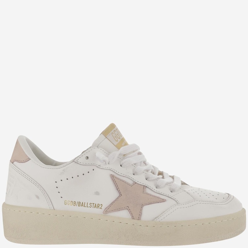 Ball Star Leather Sneakers|White|41|39|40