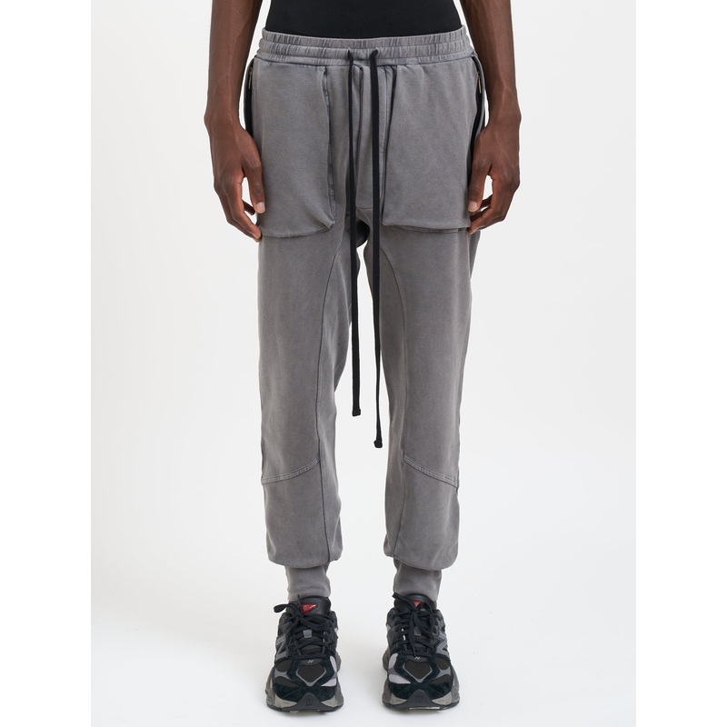 COTTON CARGO TROUSERS|GREY|S|M|L